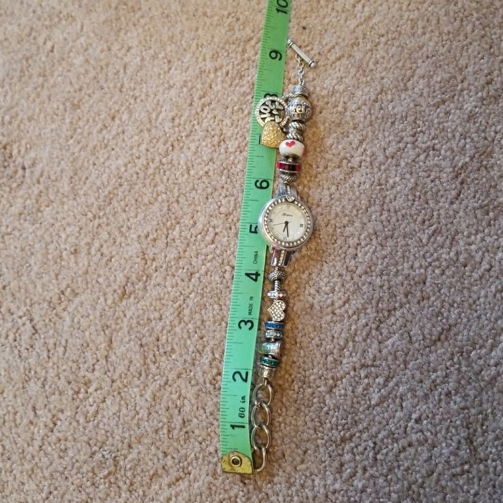 SOLD Brighton watch Starbucks charm Sterling silve